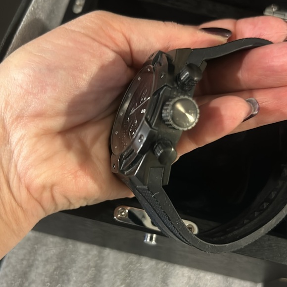 Brera Men’s Watch Black on Black Combination - With box - Picture 6 of 9